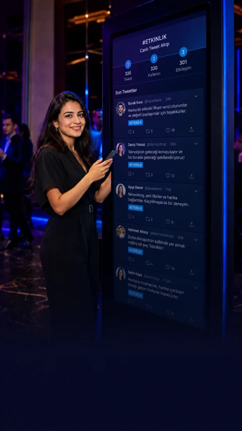 Twitter Ekranı - Etkinlik Deneyimi Kiralama